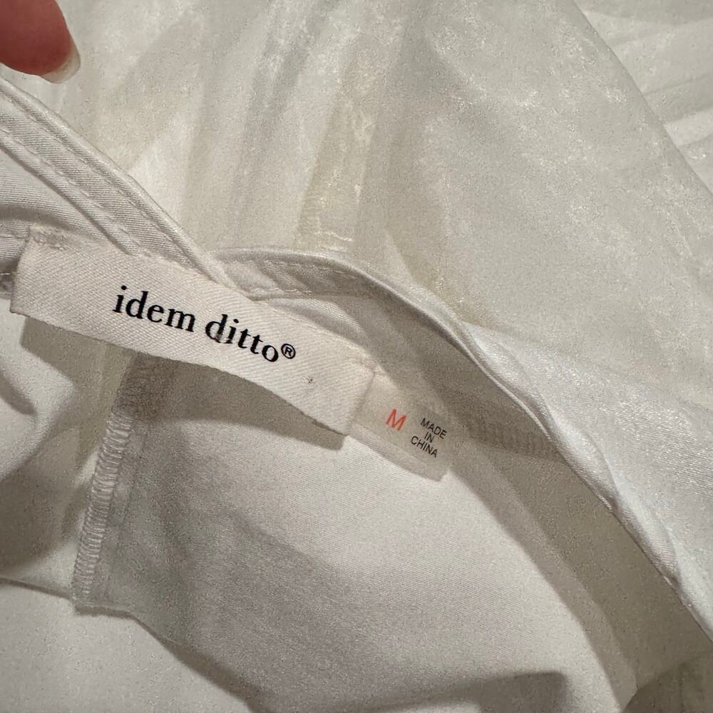 IDEM DITTO I'm the Centerpiece Mini Dress Halter Bow at neck Bridal - Picture 4 of 4